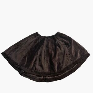 PURPENSEE Girl’s Brown Velvet Skirt - Size 2